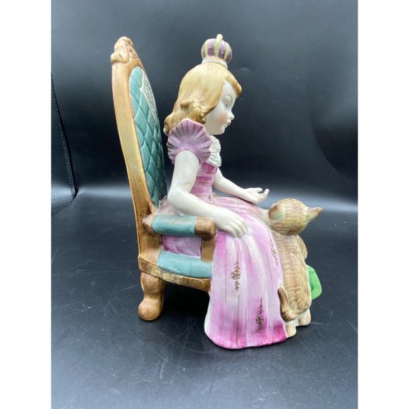 Vintage Ardalt Lenwile China Bisque Porcelain Baby boy w/ Bear 4.5" - Picture 9 of 14